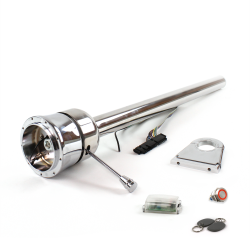 Roadster Column Stainless 4.5" Drop 9 Hole Push Button RD w/ RFID - Part Number: HEXXX0459PRD1