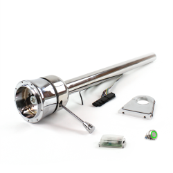 Roadster Column Stainless 4.5" Drop 9 Hole Push Button GN  - Part Number: HEXXX0459PGN0