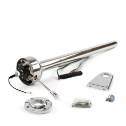 Roadster Column Stainless FLR MNT 5.5" Drop Push Button BL  - Part Number: HEXXX155XPBL0