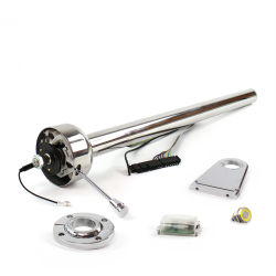 Roadster Column Stainless FLR MNT 5.5" Drop Push Button YL  - Part Number: HEXXX155XPYL0