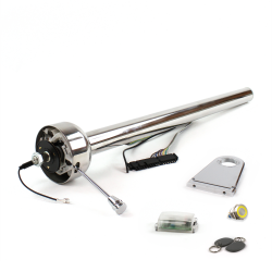 Roadster Column Stainless 5.5" Drop Push Button YL w/ RFID - Part Number: HEXXX055XPYL1