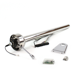 Roadster Column Stainless 5.5" Drop Push Button WH  - Part Number: HEXXX055XPWH0