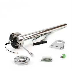 Roadster Column Stainless FLR MNT 4.5" Drop Push Button GN  - Part Number: HEXXX145XPGN0