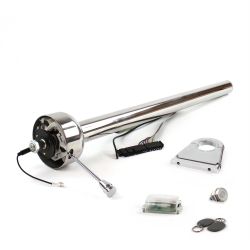 Roadster Column Stainless 4.5" Drop Push Button WH w/ RFID - Part Number: HEXXX045XPWH1