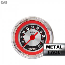Tach Ga. w/ ebm-Amer Retro Rod Rd Rng III, Rd Vint Nedl, Chrom Trm Rngs~Kit DIY - Part Number: GAR2134ZEAIABAE