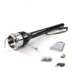 Roadster Column Black 5.5" Drop 9 Hole Push Button GN w/ RFID - Part Number: HEXCB3XXX0559PGN1