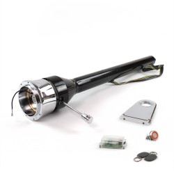 Roadster Column Black 5.5" Drop 9 Hole Push Button RD w/ RFID - Part Number: HEXCB3XXX0559PRD1