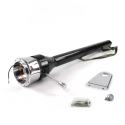 Roadster Column Black 5.5" Drop 9 Hole Push Button BL  - Part Number: HEXCB3XXX0559PBL0