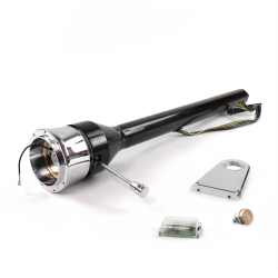 Roadster Column Black 5.5" Drop 9 Hole Push Button OR  - Part Number: HEXCB3XXX0559POR0