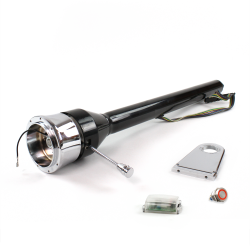 Roadster Column Black 5.5" Drop 9 Hole Push Button RD  - Part Number: HEXCB3XXX0559PRD0