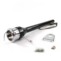 Roadster Column Black 4.5" Drop 9 Hole Push Button OR  - Part Number: HEXCB3XXX0459POR0