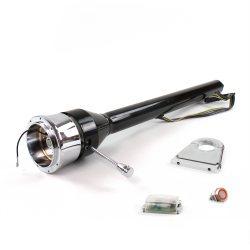 Roadster Column Black 4.5" Drop 9 Hole Push Button RD  - Part Number: HEXCB3XXX0459PRD0