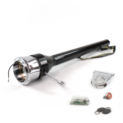 Roadster Column Black 3.5" Drop 9 Hole Push Button RD w/ RFID - Part Number: HEXCB3XXX0359PRD1