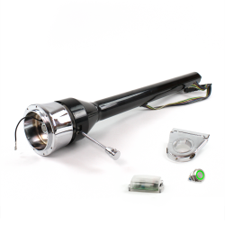 Roadster Column Black 3.5" Drop 9 Hole Push Button GN  - Part Number: HEXCB3XXX0359PGN0