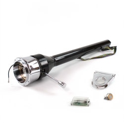 Roadster Column Black 3.5" Drop 9 Hole Push Button OR  - Part Number: HEXCB3XXX0359POR0