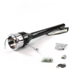 Roadster Column Black 2.5" Drop 9 Hole Push Button WH w/ RFID - Part Number: HEXCB3XXX0259PWH1