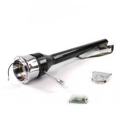 Roadster Column Black 2.5" Drop 9 Hole Push Button  - Part Number: HEXCB3XXX0259PXX0