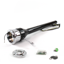 Roadster Column Black FLR MNT 9 Hole Push Button GN w/ RFID - Part Number: HEXCB3XXX1X9PGN1