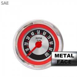 Tach Ga. - Amer Retro Rod Rd Rng IIII, Rd Mod Nedl, Chrom Trm Rngs~Style Kit DIY - Part Number: GAR2135ZEXIABCE