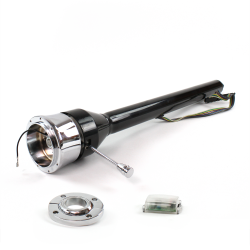 Roadster Column Black FLR MNT 9 Hole Push Button  - Part Number: HEXCB3XXX1X9PXX0