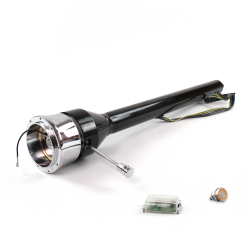 Roadster Column Black 9 Hole Push Button OR  - Part Number: HEXCB3XXX0X9POR0