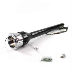 Roadster Column Black 9 Hole Push Button WH  - Part Number: HEXCB3XXX0X9PWH0