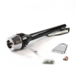 Roadster Column Black 5.5" Drop 6 Hole Push Button RD  - Part Number: HEXCB3XXX0556PRD0