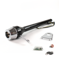 Roadster Column Black 4.5" Drop 6 Hole Push Button RD w/ RFID - Part Number: HEXCB3XXX0456PRD1