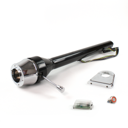 Roadster Column Black 4.5" Drop 6 Hole Push Button RD  - Part Number: HEXCB3XXX0456PRD0