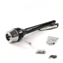 Roadster Column Black 3.5" Drop 6 Hole Push Button w/ RFID - Part Number: HEXCB3XXX0356PXX1