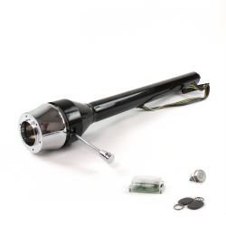 Roadster Column Black 6 Hole Push Button WH w/ RFID - Part Number: HEXCB3XXX0X6PWH1