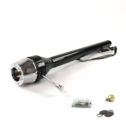 Roadster Column Black 6 Hole Push Button YL w/ RFID - Part Number: HEXCB3XXX0X6PYL1