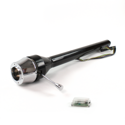 Roadster Column Black 6 Hole Push Button  - Part Number: HEXCB3XXX0X6PXX0