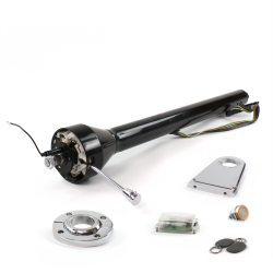 Roadster Column Black FLR MNT 5.5" Drop Push Button OR w/ RFID - Part Number: HEXCB3XXX155XPOR1