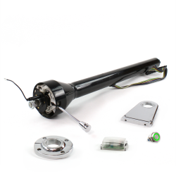 Roadster Column Black FLR MNT 5.5" Drop Push Button GN  - Part Number: HEXCB3XXX155XPGN0