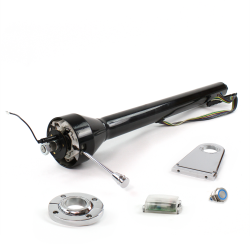 Roadster Column Black FLR MNT 5.5" Drop Push Button BL  - Part Number: HEXCB3XXX155XPBL0