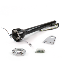 Roadster Column Black FLR MNT 5.5" Drop Push Button  - Part Number: HEXCB3XXX155XPXX0