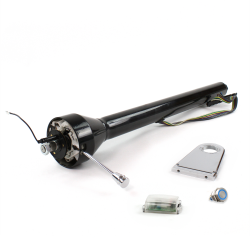 Roadster Column Black 5.5" Drop Push Button BL  - Part Number: HEXCB3XXX055XPBL0