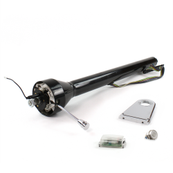 Roadster Column Black 5.5" Drop Push Button WH  - Part Number: HEXCB3XXX055XPWH0