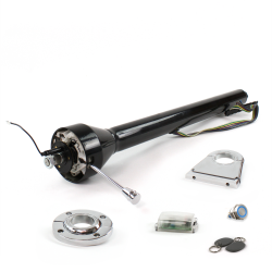 Roadster Column Black FLR MNT 4.5" Drop Push Button BL w/ RFID - Part Number: HEXCB3XXX145XPBL1