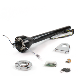 Roadster Column Black FLR MNT 4.5" Drop Push Button OR w/ RFID - Part Number: HEXCB3XXX145XPOR1