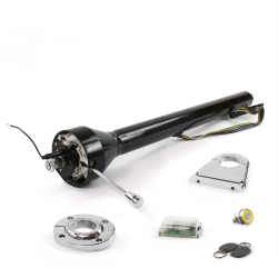 Roadster Column Black FLR MNT 4.5" Drop Push Button YL w/ RFID - Part Number: HEXCB3XXX145XPYL1