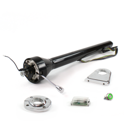 Roadster Column Black FLR MNT 4.5" Drop Push Button GN  - Part Number: HEXCB3XXX145XPGN0