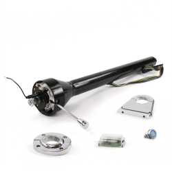 Roadster Column Black FLR MNT 4.5" Drop Push Button BL  - Part Number: HEXCB3XXX145XPBL0