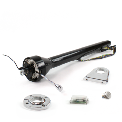 Roadster Column Black FLR MNT 4.5" Drop Push Button WH  - Part Number: HEXCB3XXX145XPWH0