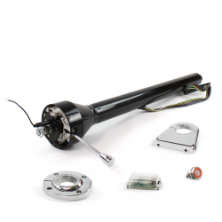 Roadster Column Black FLR MNT 4.5" Drop Push Button RD  - Part Number: HEXCB3XXX145XPRD0