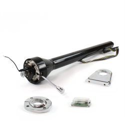 Roadster Column Black FLR MNT 4.5" Drop Push Button  - Part Number: HEXCB3XXX145XPXX0