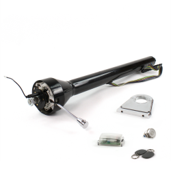 Roadster Column Black 4.5" Drop Push Button WH w/ RFID - Part Number: HEXCB3XXX045XPWH1