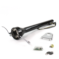 Roadster Column Black 4.5" Drop Push Button YL w/ RFID - Part Number: HEXCB3XXX045XPYL1