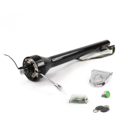 Roadster Column Black 3.5" Drop Push Button GN w/ RFID - Part Number: HEXCB3XXX035XPGN1